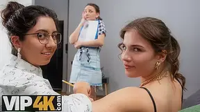 VIP4K. Lesbians is a perfect work break for these office whores