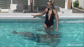 GABRIELLA - Holidays in the villa - UNDERWATER trampling (EXTREME AND INSANE CLIP!)