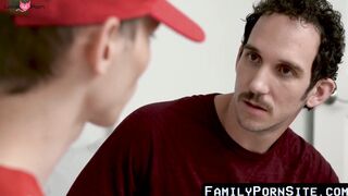 FamilyPornSite.com - Stepson's oral fun before daddy's raw anal session