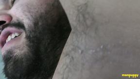 ”ManPuppy: Demetri Silver Shrinks Intruder & Demands Giant Foot Worship”