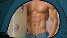 step gay dad series - surfs up - clothing optional!