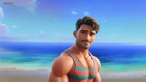 step gay dad series - surfs up - clothing optional!