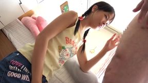 Uncaged Asian Siren's Blowjob Bonanza: Cum Dumped