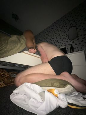 Horny Dom Wife Puts Slave Hubby on His Knees so He Can Worship Her Pussy