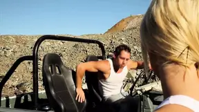 Hot MILF blond gets fucked hard in outdoor sex scene