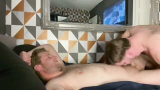 Hot British amateurs Glenn and Sonny make each other cum in real steamy lovemaking