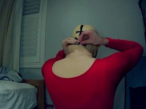 Impossible unmasking from female mask she won't come off bdsm rubber pussy