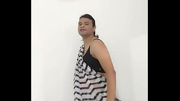 Saree crossdresser indian