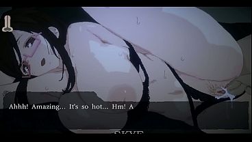 2D Hentai Game - Hentai Girl with big tits and glasses milk you dry   bonus scene