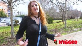 Curvy Spanish MILF sucks black cock deep and rides him doggystyle