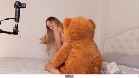 Stefani Kaleesy interview and strip dance with teddy bear