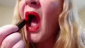 Shiny Red Lipstick - TacAmateurs