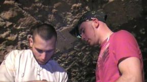 bottom in sneakers fucke dby 2 scally boys in jogging