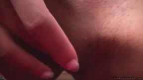 Tiny Trisha rubbing and fingering pussy