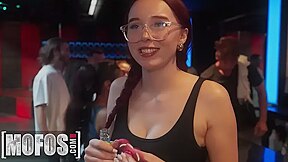 Gorgeous Blonde Sucks And Fucks In A Night Club In Front Of A Crowd - Raeley Love And Tony Rubino