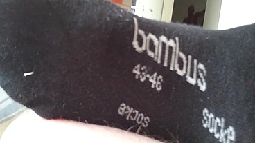 Wichsen mit Schwarzer Stinkesocke