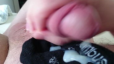 Wichsen mit Schwarzer Stinkesocke