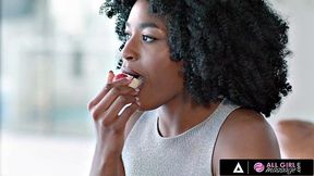 ALL GIRL MASSAGE - Perfect Interracial 69 With Olive Glass And Nicole Kit