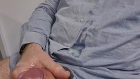 Edging and cuming on my shirt