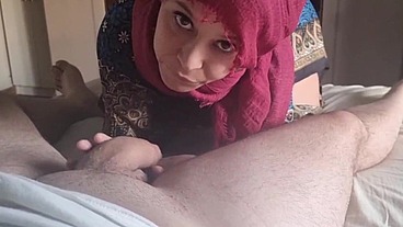Musulmane sucking and fucking with withe man