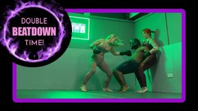 Boxing Goddesses: The KO Beating by Mel Fire and Princess Nikki (1080 EN) - Female Boxing - Belly Punching - Mixboxing - Boxing - Beatdowns - Man Vs Woman - Strong Woman