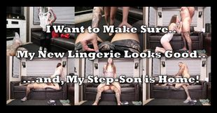 Testing out my New Lingerie on my Step-Son