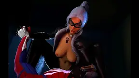 Spider-Man Seduces Black Cat in Steamy 3D VR Encounter – Full HD POV Fantasy