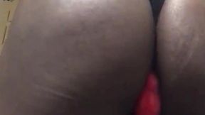 black leather muscle dad wank & butt play senes