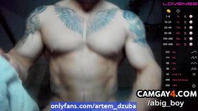 pumped up And Tattooed twink Shows Off His Body And cock