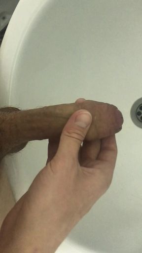 Young Twink Fast Wank And Cum In Bathroom