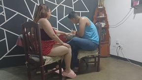 Sapphire seduces and fucks her tutor