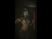 Redneck bitch strips in front of her next slave