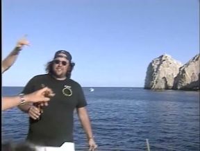 Sex orgy on the yacht pussy licking pussy fucking dildo playing