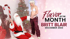 Hey Santa... I can't give you milk & cookies but here is my snatch! - Britt Blair