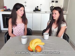 Hawt 3some 2 Gals One Stud - Cunt Licking Cum Giving a kiss Creampie