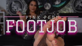 Pink Pedi Footjob