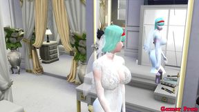 el matrimonio de bulma episodio 2 hermosa esposa recien casada en su boda le toman fotos eroticas al frente de su marido cornudo follada por el viejo netorare hentai