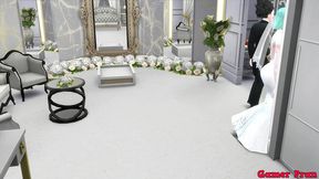 el matrimonio de bulma episodio 2 hermosa esposa recien casada en su boda le toman fotos eroticas al frente de su marido cornudo follada por el viejo netorare hentai