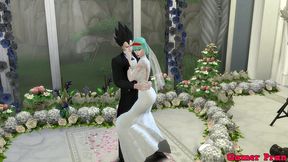 el matrimonio de bulma episodio 2 hermosa esposa recien casada en su boda le toman fotos eroticas al frente de su marido cornudo follada por el viejo netorare hentai