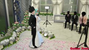 el matrimonio de bulma episodio 2 hermosa esposa recien casada en su boda le toman fotos eroticas al frente de su marido cornudo follada por el viejo netorare hentai