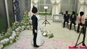 el matrimonio de bulma episodio 2 hermosa esposa recien casada en su boda le toman fotos eroticas al frente de su marido cornudo follada por el viejo netorare hentai