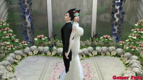 el matrimonio de bulma episodio 2 hermosa esposa recien casada en su boda le toman fotos eroticas al frente de su marido cornudo follada por el viejo netorare hentai