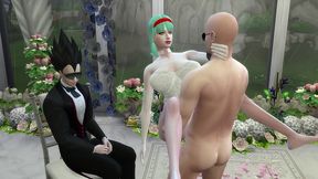 el matrimonio de bulma episodio 2 hermosa esposa recien casada en su boda le toman fotos eroticas al frente de su marido cornudo follada por el viejo netorare hentai