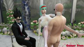el matrimonio de bulma episodio 2 hermosa esposa recien casada en su boda le toman fotos eroticas al frente de su marido cornudo follada por el viejo netorare hentai
