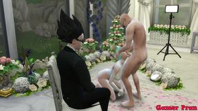 el matrimonio de bulma episodio 2 hermosa esposa recien casada en su boda le toman fotos eroticas al frente de su marido cornudo follada por el viejo netorare hentai
