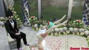 el matrimonio de bulma episodio 2 hermosa esposa recien casada en su boda le toman fotos eroticas al frente de su marido cornudo follada por el viejo netorare hentai
