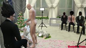 el matrimonio de bulma episodio 2 hermosa esposa recien casada en su boda le toman fotos eroticas al frente de su marido cornudo follada por el viejo netorare hentai