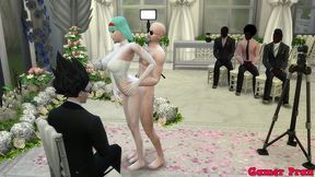 el matrimonio de bulma episodio 2 hermosa esposa recien casada en su boda le toman fotos eroticas al frente de su marido cornudo follada por el viejo netorare hentai