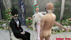 el matrimonio de bulma episodio 2 hermosa esposa recien casada en su boda le toman fotos eroticas al frente de su marido cornudo follada por el viejo netorare hentai