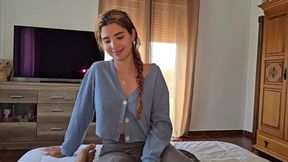 His Stepfather Keeps a Secret From His Stepdaughter in Exchange for an Intense Fuck. Amateur!!